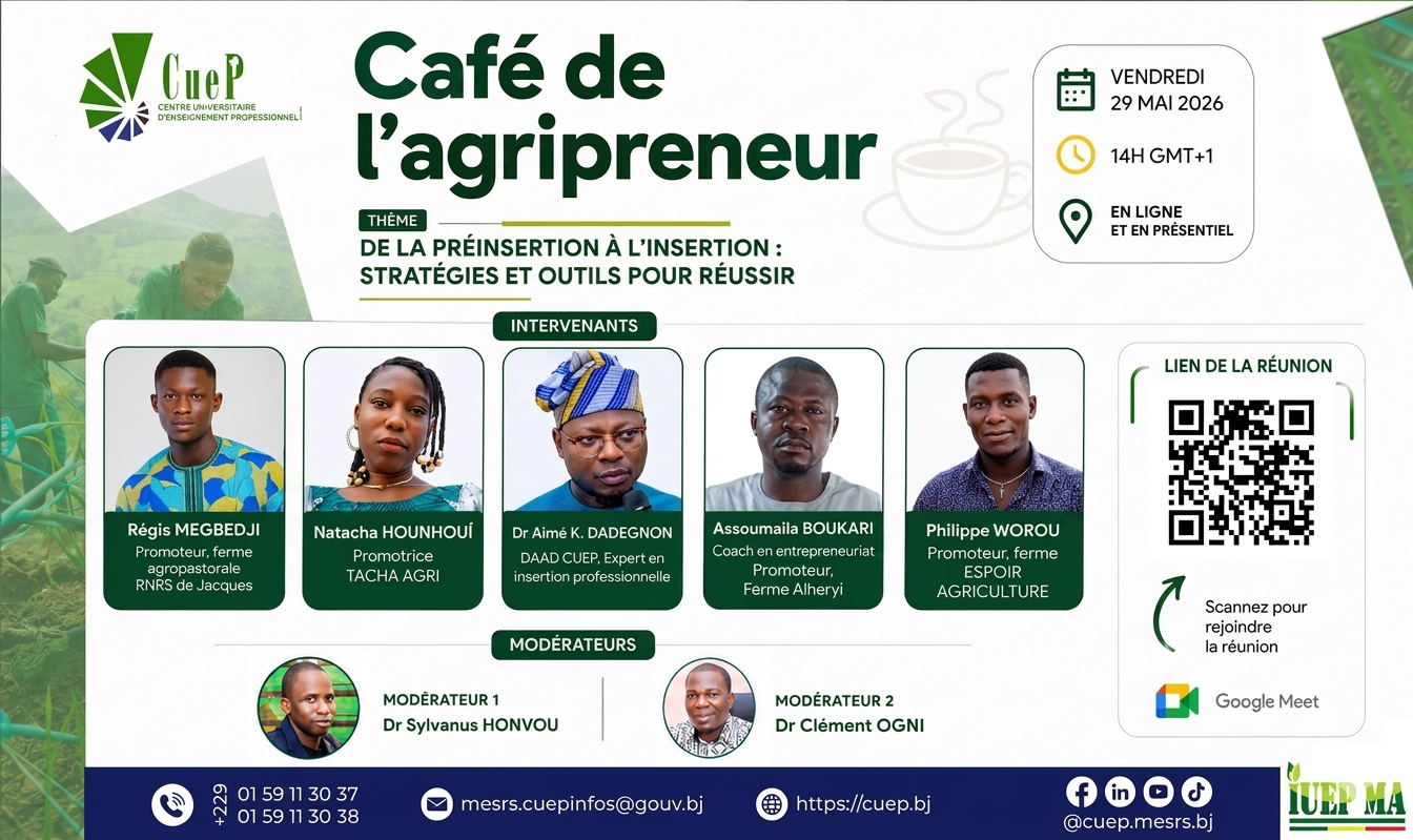 2e édition du Café de l'Agripreneur à l'IUEP de Djougou