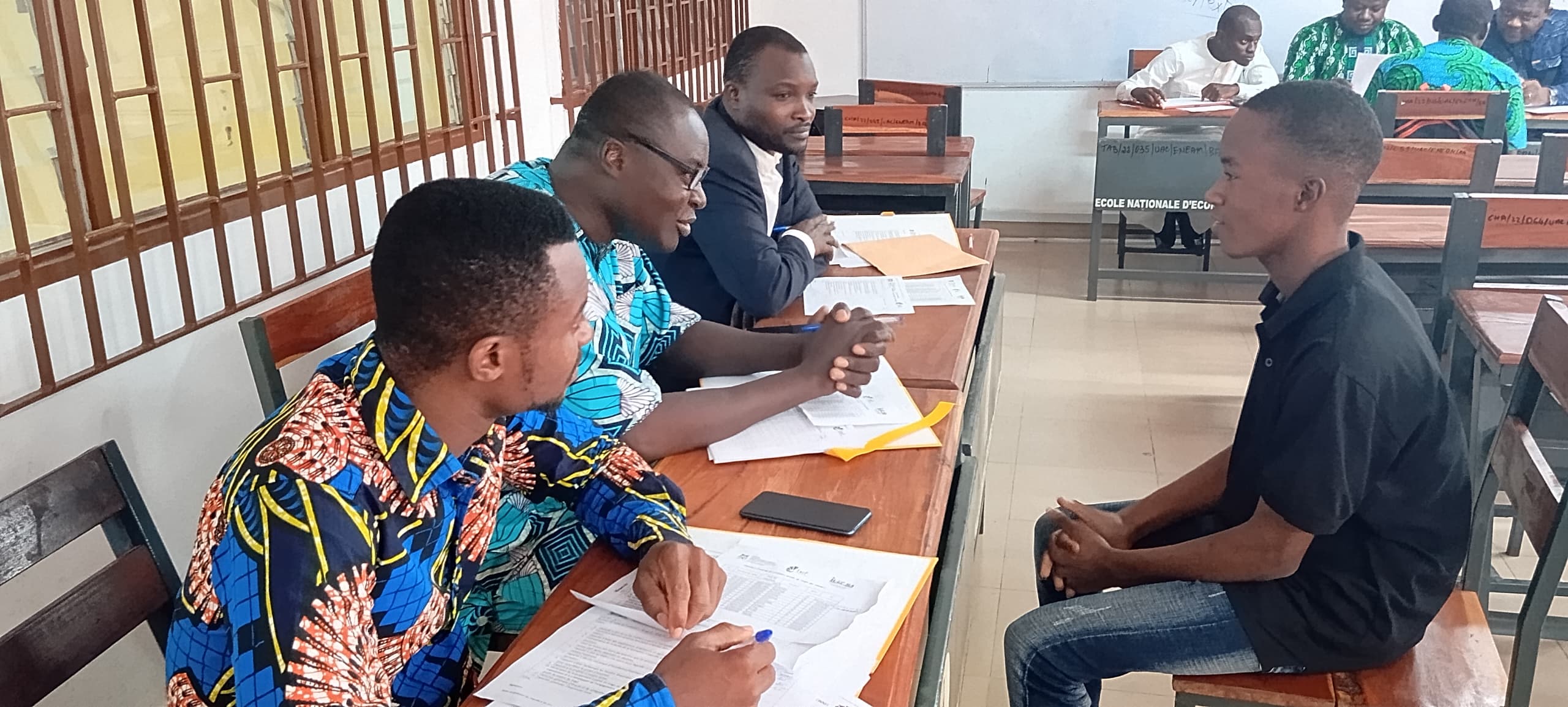 Entretien de motivation des candidats admissibles au concours d'entrée à l'IUEP de Djougou